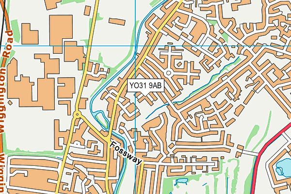 YO31 9AB map - OS VectorMap District (Ordnance Survey)