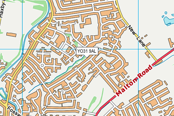 YO31 9AL map - OS VectorMap District (Ordnance Survey)