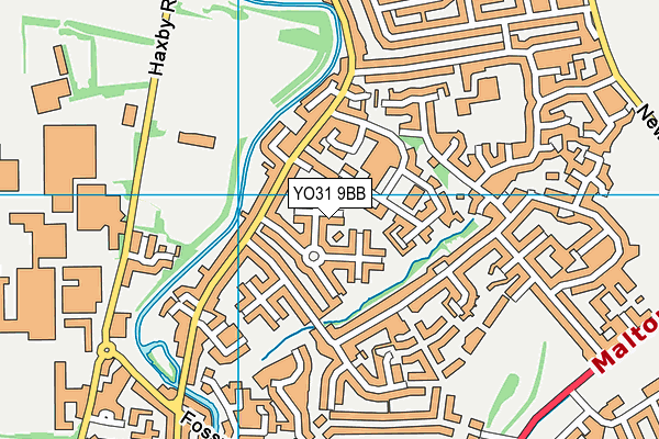 YO31 9BB map - OS VectorMap District (Ordnance Survey)