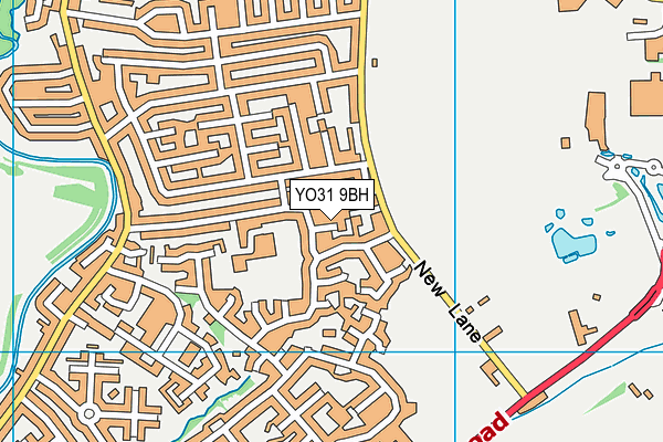 YO31 9BH map - OS VectorMap District (Ordnance Survey)