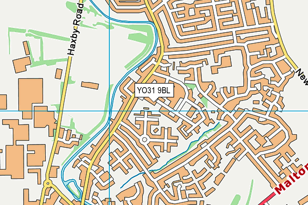YO31 9BL map - OS VectorMap District (Ordnance Survey)