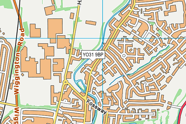 YO31 9BP map - OS VectorMap District (Ordnance Survey)