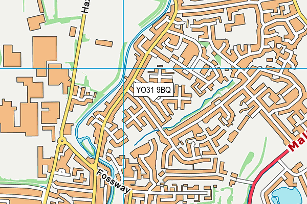 YO31 9BQ map - OS VectorMap District (Ordnance Survey)