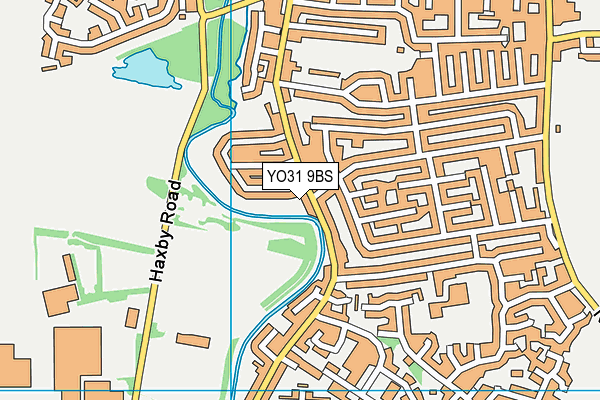 YO31 9BS map - OS VectorMap District (Ordnance Survey)