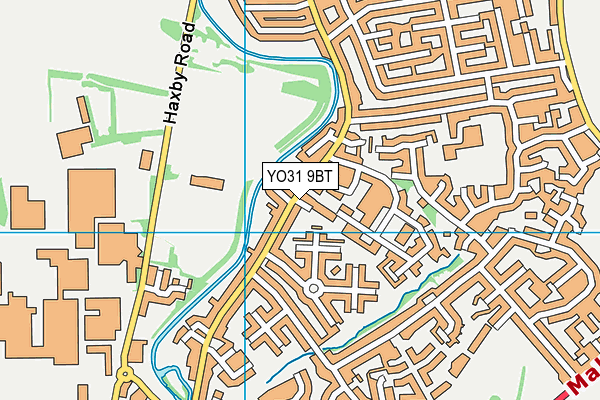 YO31 9BT map - OS VectorMap District (Ordnance Survey)