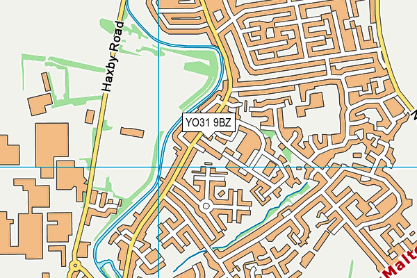 YO31 9BZ map - OS VectorMap District (Ordnance Survey)