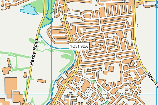 YO31 9DA map - OS VectorMap District (Ordnance Survey)