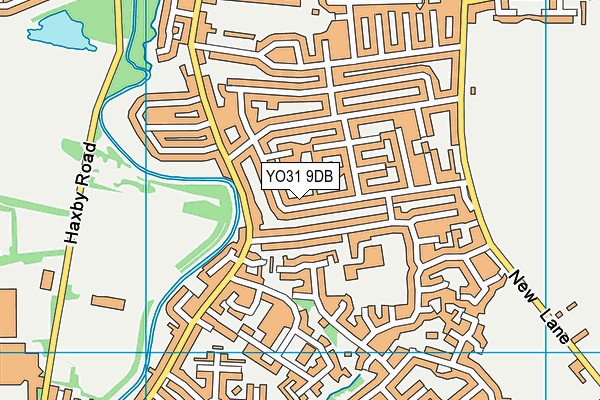 YO31 9DB map - OS VectorMap District (Ordnance Survey)