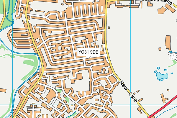 YO31 9DE map - OS VectorMap District (Ordnance Survey)