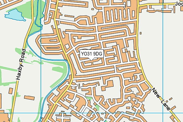 YO31 9DG map - OS VectorMap District (Ordnance Survey)