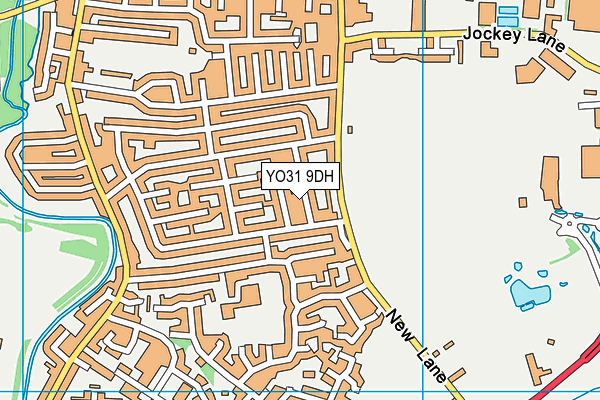 YO31 9DH map - OS VectorMap District (Ordnance Survey)