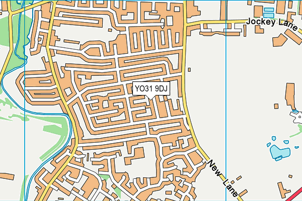 YO31 9DJ map - OS VectorMap District (Ordnance Survey)