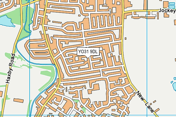 YO31 9DL map - OS VectorMap District (Ordnance Survey)