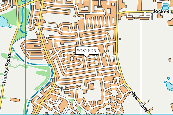YO31 9DN map - OS VectorMap District (Ordnance Survey)