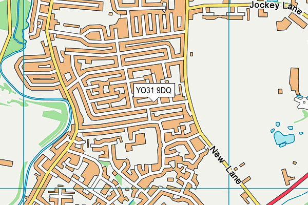 YO31 9DQ map - OS VectorMap District (Ordnance Survey)