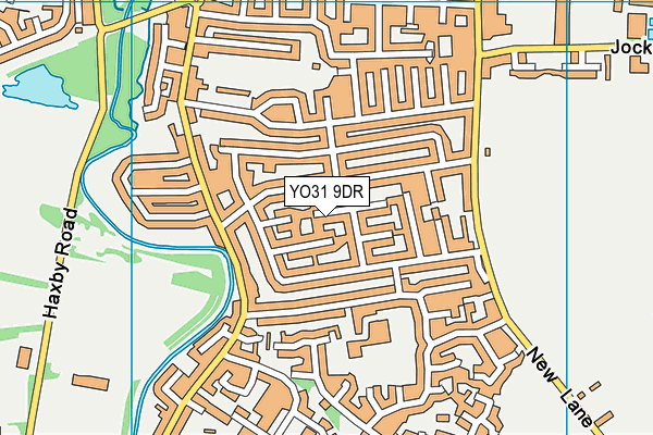 YO31 9DR map - OS VectorMap District (Ordnance Survey)
