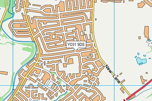YO31 9DS map - OS VectorMap District (Ordnance Survey)