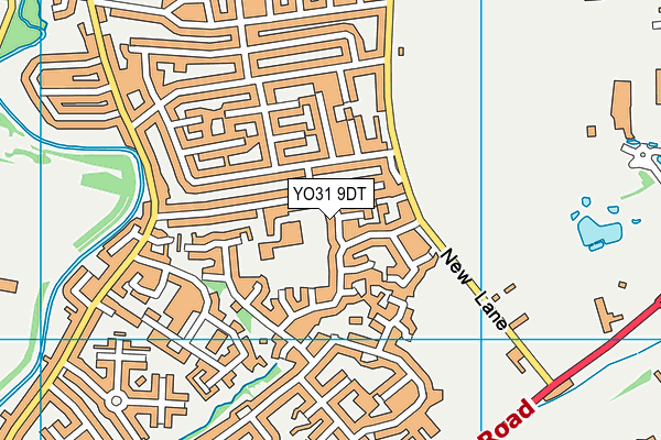 YO31 9DT map - OS VectorMap District (Ordnance Survey)