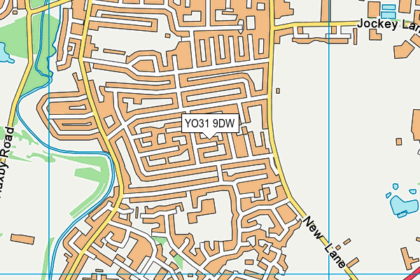 YO31 9DW map - OS VectorMap District (Ordnance Survey)