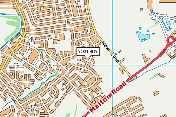 YO31 9DY map - OS VectorMap District (Ordnance Survey)