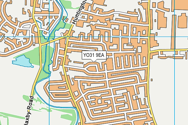 YO31 9EA map - OS VectorMap District (Ordnance Survey)