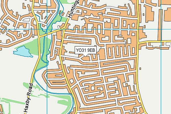 YO31 9EB map - OS VectorMap District (Ordnance Survey)