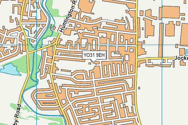 YO31 9EH map - OS VectorMap District (Ordnance Survey)