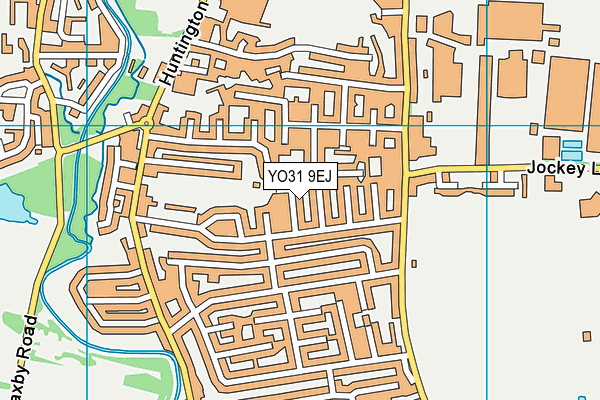 YO31 9EJ map - OS VectorMap District (Ordnance Survey)