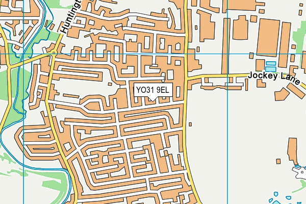YO31 9EL map - OS VectorMap District (Ordnance Survey)