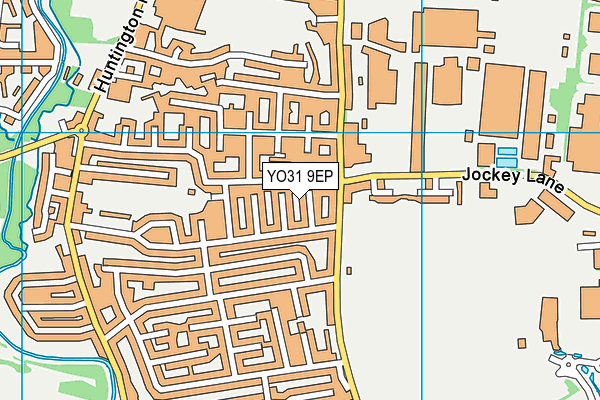 YO31 9EP map - OS VectorMap District (Ordnance Survey)