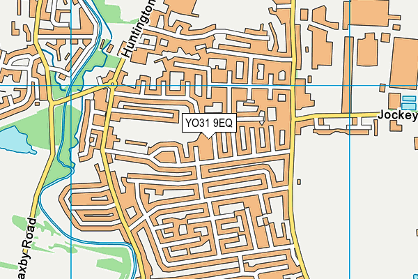 YO31 9EQ map - OS VectorMap District (Ordnance Survey)