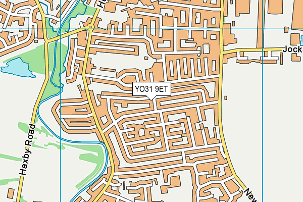 YO31 9ET map - OS VectorMap District (Ordnance Survey)