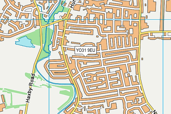 YO31 9EU map - OS VectorMap District (Ordnance Survey)