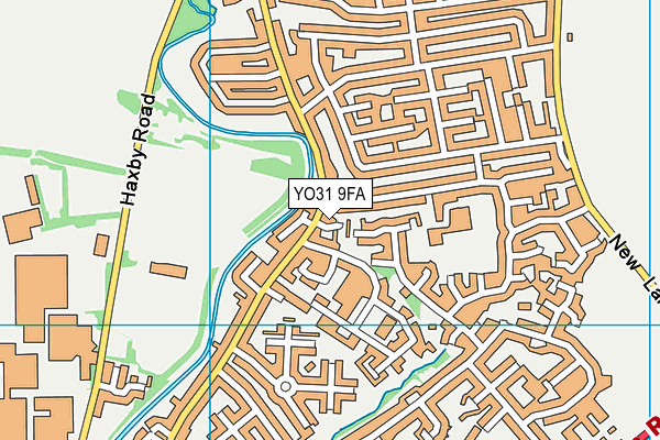 YO31 9FA map - OS VectorMap District (Ordnance Survey)