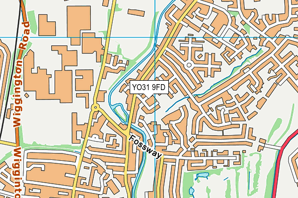 YO31 9FD map - OS VectorMap District (Ordnance Survey)