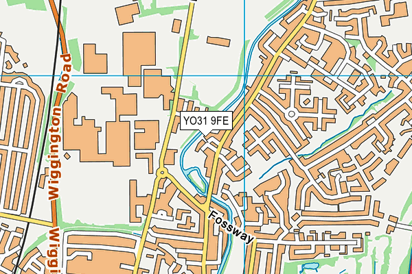 YO31 9FE map - OS VectorMap District (Ordnance Survey)