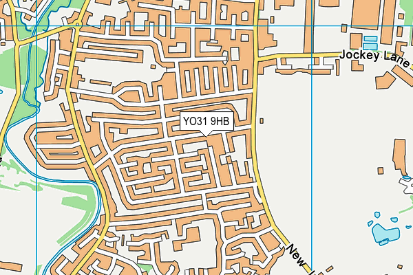 YO31 9HB map - OS VectorMap District (Ordnance Survey)