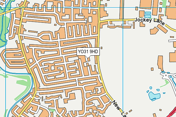 YO31 9HD map - OS VectorMap District (Ordnance Survey)