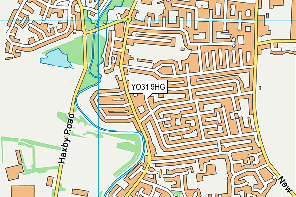 YO31 9HG map - OS VectorMap District (Ordnance Survey)