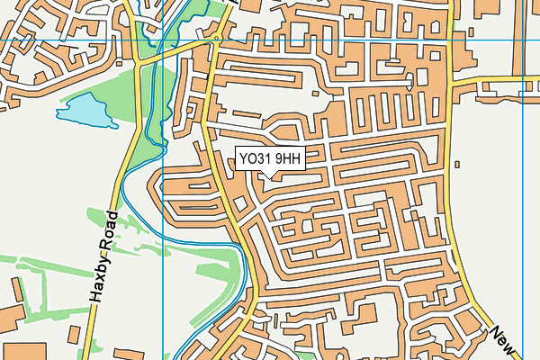 YO31 9HH map - OS VectorMap District (Ordnance Survey)