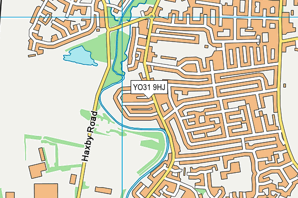 YO31 9HJ map - OS VectorMap District (Ordnance Survey)