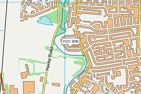 YO31 9HN map - OS VectorMap District (Ordnance Survey)