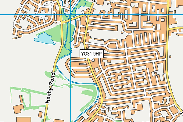 YO31 9HP map - OS VectorMap District (Ordnance Survey)