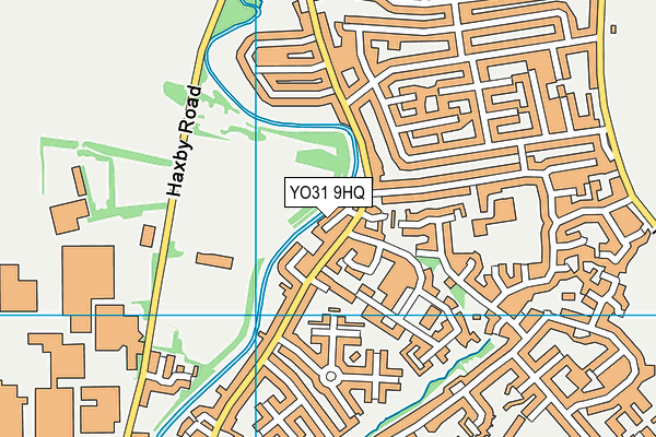 YO31 9HQ map - OS VectorMap District (Ordnance Survey)