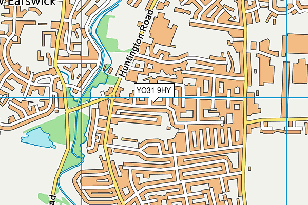 YO31 9HY map - OS VectorMap District (Ordnance Survey)