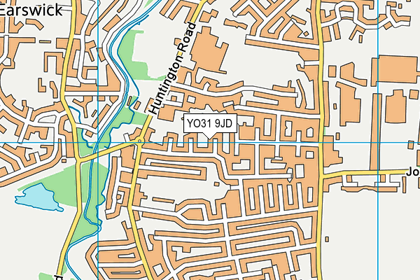YO31 9JD map - OS VectorMap District (Ordnance Survey)