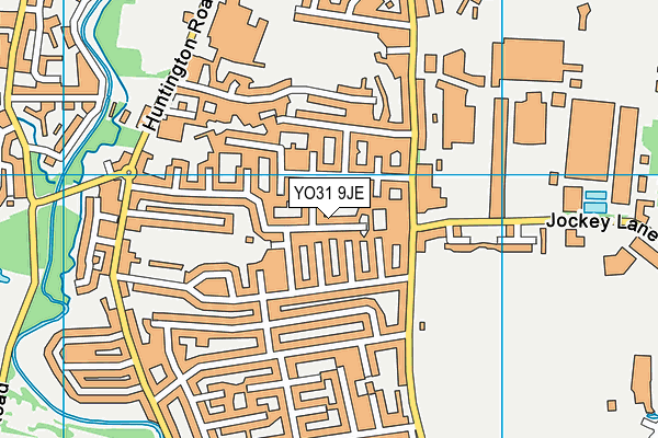 YO31 9JE map - OS VectorMap District (Ordnance Survey)