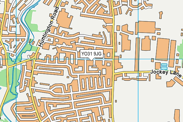 YO31 9JG map - OS VectorMap District (Ordnance Survey)