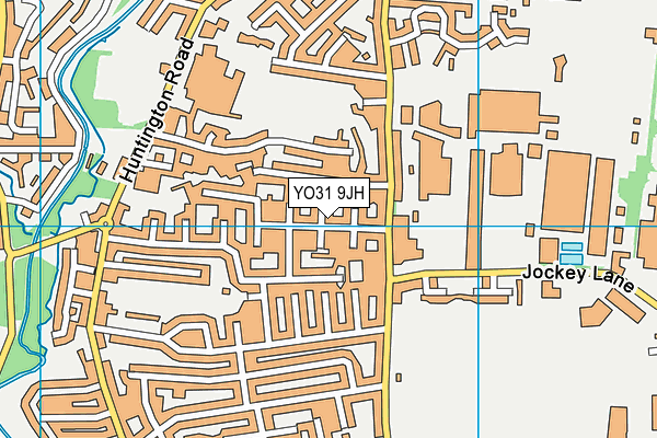 YO31 9JH map - OS VectorMap District (Ordnance Survey)