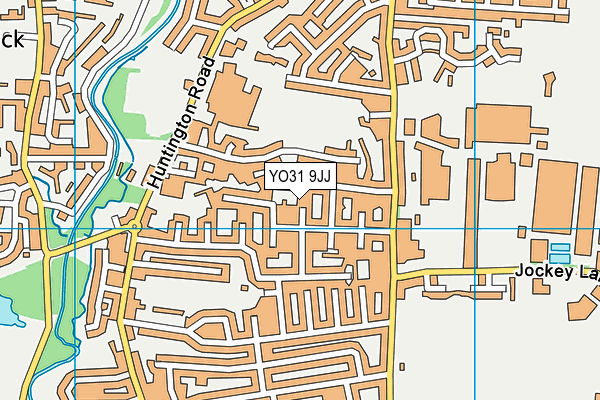 YO31 9JJ map - OS VectorMap District (Ordnance Survey)